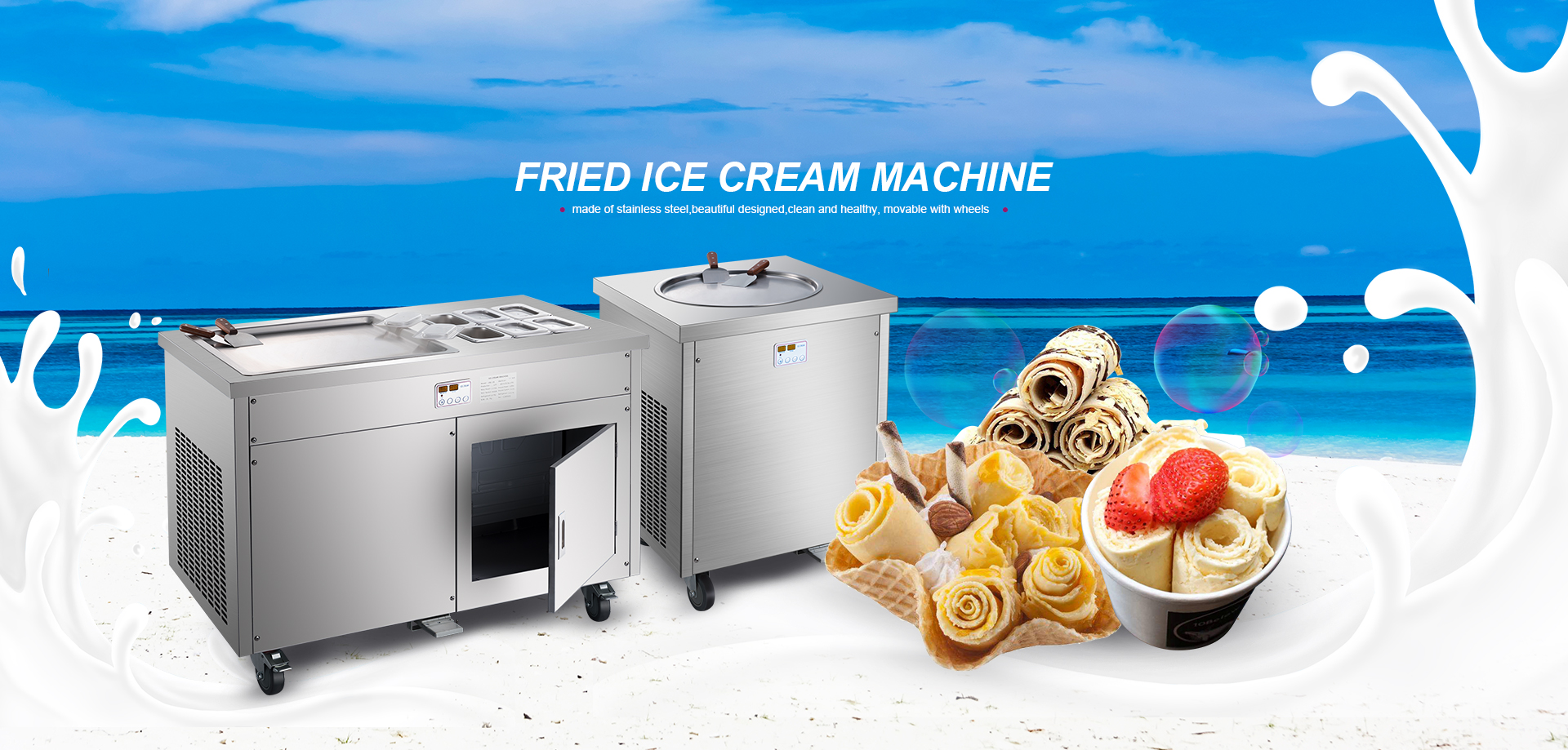 fried ice cream machine